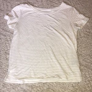 aerie gold striped shirt
